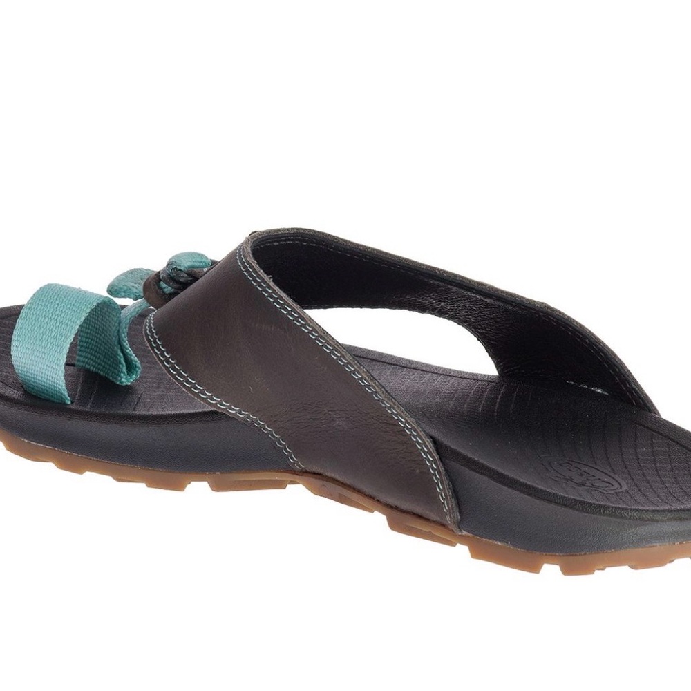 Chaco Black and Blue Men's Sandals - Picture 2 of 3